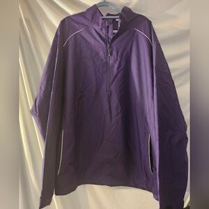 Cutter And Buck WeatherTec Wind Water Resistant Jacket Men's 3XL Purple Pullover
